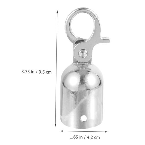 TEHAUX 2Pcs Decking Rope End Fasteners Durable Stopper Cord Fittings for Home Hotel Mall Use Easy Installation Resistant in Saudi Arabia