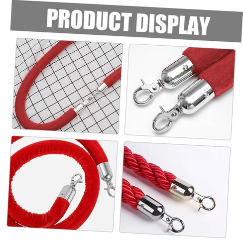 SHINEOFI 2Pcs Rope End Stopper Cord End Caps for Stanchion Ropes Easy Installation Fastener for for Homes Hotels and Shopping Malls in Saudi Arabia