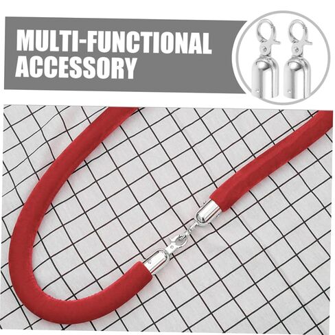 SHINEOFI 2Pcs Rope End Stopper Cord End Caps for Stanchion Ropes Easy Installation Fastener for for Homes Hotels and Shopping Malls in Saudi Arabia