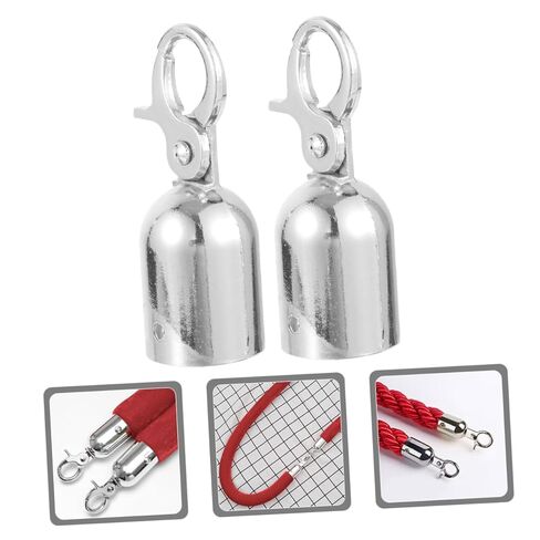 SHINEOFI 2Pcs Rope End Stopper Cord End Caps for Stanchion Ropes Easy Installation Fastener for for Homes Hotels and Shopping Malls in Saudi Arabia