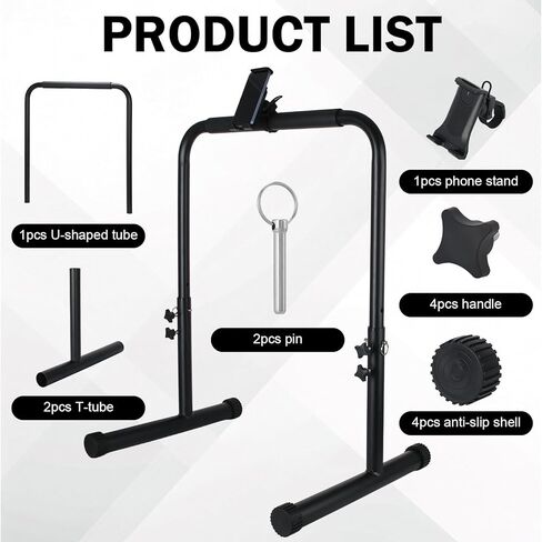 24.4 Inch Wide Handle Bar for Walking Pad Only with Phone Holder - Universal Fit, Stable & Non-Slip Handrail for Indoor Home Gym Workouts (Adjustable Height from 30.7 to 39.37 Inch) in Kuwait