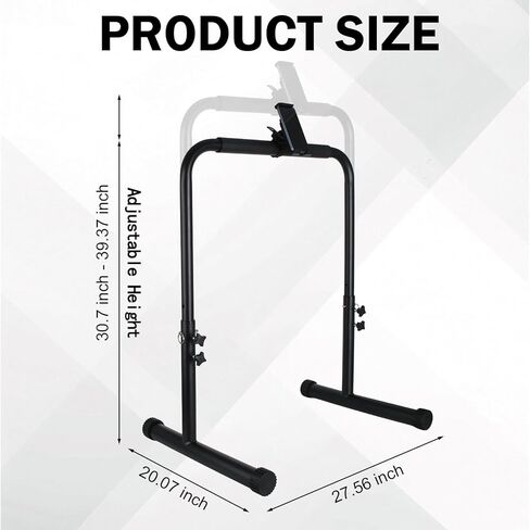 24.4 Inch Wide Handle Bar for Walking Pad Only with Phone Holder - Universal Fit, Stable & Non-Slip Handrail for Indoor Home Gym Workouts (Adjustable Height from 30.7 to 39.37 Inch) in Kuwait