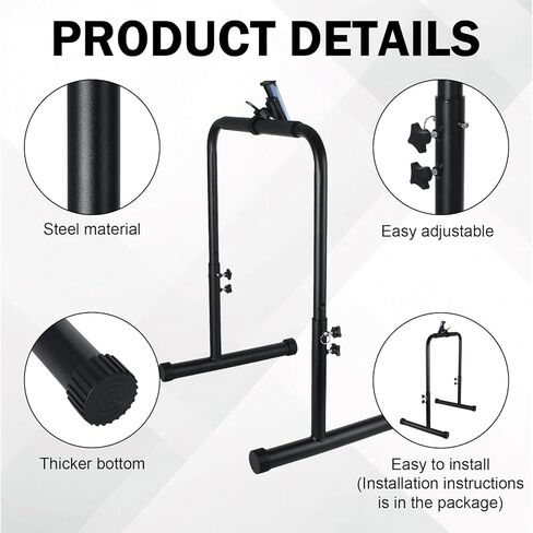 24.4 Inch Wide Handle Bar for Walking Pad Only with Phone Holder - Universal Fit, Stable & Non-Slip Handrail for Indoor Home Gym Workouts (Adjustable Height from 30.7 to 39.37 Inch) in Kuwait