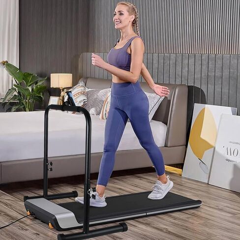 24.4 Inch Wide Handle Bar for Walking Pad Only with Phone Holder - Universal Fit, Stable & Non-Slip Handrail for Indoor Home Gym Workouts (Adjustable Height from 30.7 to 39.37 Inch) in Kuwait