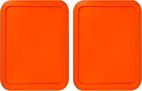 أغطية بديلة تناسب أوعية تخزين الطعام الزجاجية المكونة من 6 أكواب من بايركس، (8.75 × 6.75 بوصة) أغطية أغطية بلاستيكية مستطيلة لبيريكس 7211-PC، محكمة الغلق ومضادة للتسرب (عبوتان، أرجواني) in Kuwait