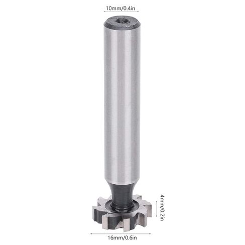 قواطع مفاتيح Woodruff، أدوات الآلات HSS Woodruff Keys T Slot Cutter Tool Woodruff Key Seat Cutter 4x16x10mm HSS Straight Shank T - Slot Milling Cutter Tools in Kuwait