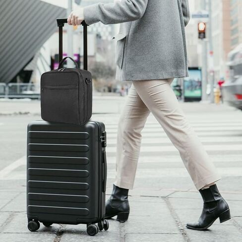 حقيبة سفر، حقيبة حمل للسفر متوافقة مع Airsense 10، Airsense 11، ResMed Air Mini، Dreamstation Machine وحقيبة تنظيم تخزين الملحقات (حقيبة فقط) (أسود) in Kuwait