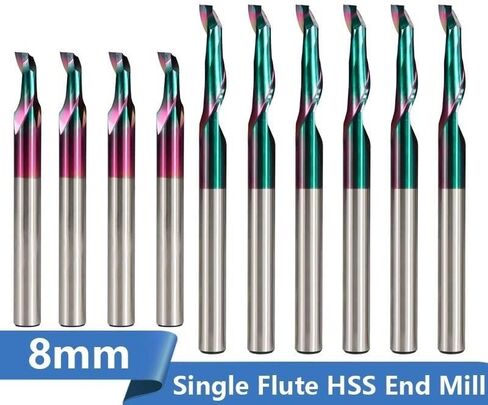 1 قطعة 8 مللي متر عرقوب كربيد التنغستن نهاية قاطعة الطاحونة واحدة الناي نهاية مطحنة دوامة ارتفع قاطعة المطحنة لقطع نافذة الباب الألومنيوم in Kuwait