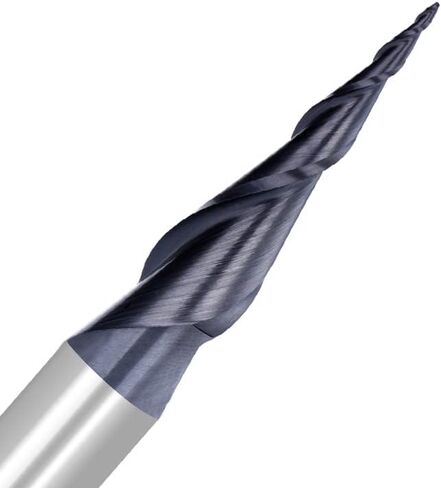 مطحنة نهاية الكرة الأنفية R0.25-R1.0 2 الناي مدبب الكرة نهاية مطحنة 1/4 "أداة طحن كربيد عرقوب قاطعة الطحن الحلزونية ماكينة CNC قاطعة الطحن (R0.75x20x6.35x50) in Kuwait