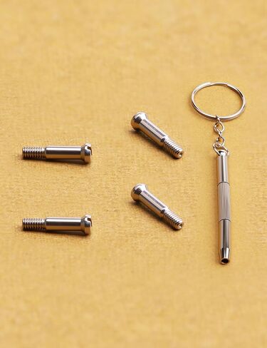 2 Pairs Steel Replacement Screws & Screwdriver Set Repair Kits for Ray-Ban Wayfarer RB2140 RB2168 RB4168 RB4195 in Saudi Arabia