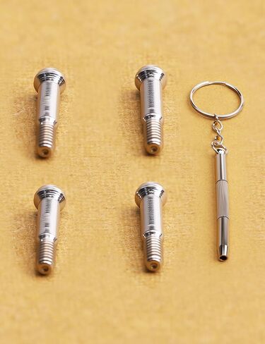 2 Pairs Steel Replacement Screws & Screwdriver Set Repair Kits for Ray-Ban Wayfarer RB2140 RB2168 RB4168 RB4195 in Saudi Arabia