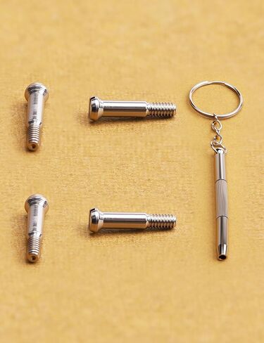 2 Pairs Steel Replacement Screws & Screwdriver Set Repair Kits for Ray-Ban Wayfarer RB2140 RB2168 RB4168 RB4195 in Saudi Arabia