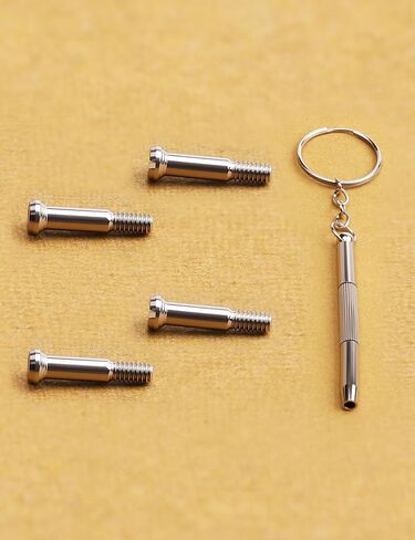 2 Pairs Steel Replacement Screws & Screwdriver Set Repair Kits for Ray-Ban Wayfarer RB2140 RB2168 RB4168 RB4195 in Saudi Arabia