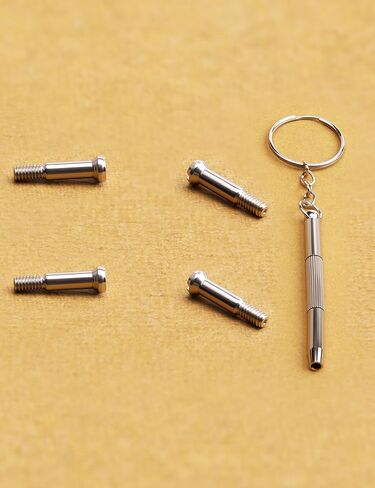 2 Pairs Steel Replacement Screws & Screwdriver Set Repair Kits for Ray-Ban Wayfarer RB2140 RB2168 RB4168 RB4195 in Saudi Arabia