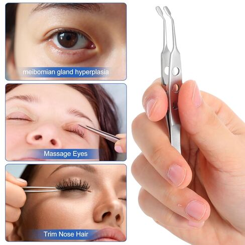 Gadpiparty 4.13 بوصة Meibomian Gland Expressor، ملقط غدة Meibomian، مع مقبض غير قابل للانزلاق لتخفيف جفاف العين وتدليك الجفن الدقيق in Saudi Arabia
