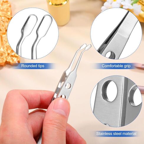Gadpiparty 4.13 بوصة Meibomian Gland Expressor، ملقط غدة Meibomian، مع مقبض غير قابل للانزلاق لتخفيف جفاف العين وتدليك الجفن الدقيق in Saudi Arabia