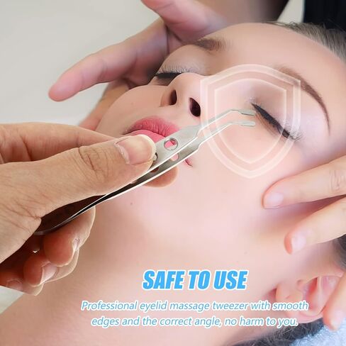 Gadpiparty 4.13 بوصة Meibomian Gland Expressor، ملقط غدة Meibomian، مع مقبض غير قابل للانزلاق لتخفيف جفاف العين وتدليك الجفن الدقيق in Saudi Arabia