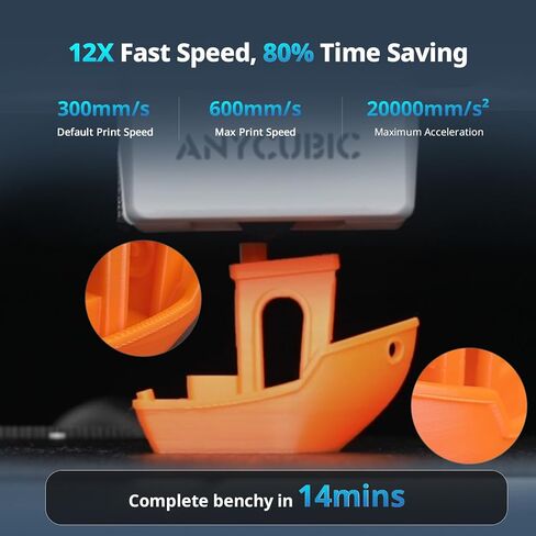 Anycubic Kobra X Multicolor 3D Printer for Kids and Beginners, 15-Min Easy Setup with Native 4-Color Printing, 600mm/s Fast 3D Printer with AI Camera, Quiet 45dB, Perfect for Family DIY Projects in Saudi Arabia