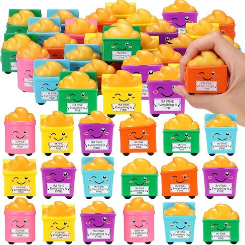 Civaner Dumpster Stress Balls Bulk Funny Stress Balls Relief Motivational Quotes Gifts for Adults Squeeze Appreciation Gift Foam Fidget Toys for Team Employee Coworker Staff Teacher Students(20 Pcs) in Saudi Arabia