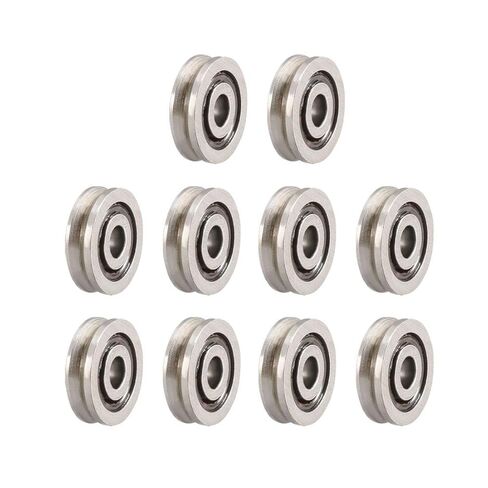 V623 V-Groove Guide Pulley Rail Ball Bearings 3mmx10mmx3mm Carbon Steel Miniature Bearings 10pcs in Saudi Arabia