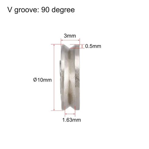 V623 V-Groove Guide Pulley Rail Ball Bearings 3mmx10mmx3mm Carbon Steel Miniature Bearings 10pcs in Saudi Arabia