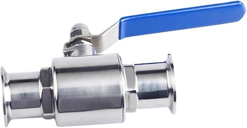 1PCS 304 Stainless Steel Food Grade Sanitary Grade retaining Ring 76mm-Chuck 91 Quick Connect Straight Ball Valve 3" Ball Valve in Kuwait