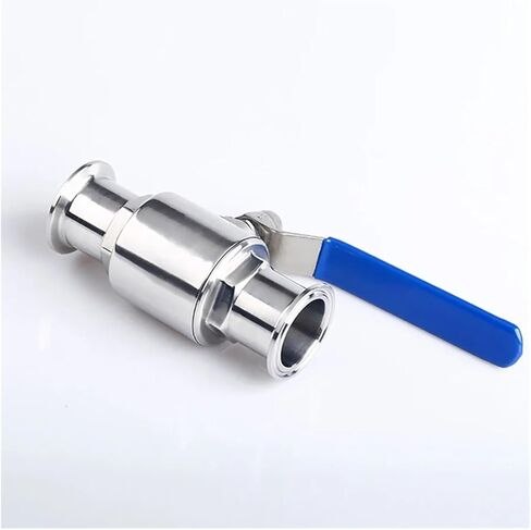 1PCS 304 Stainless Steel Food Grade Sanitary Grade retaining Ring 76mm-Chuck 91 Quick Connect Straight Ball Valve 3" Ball Valve in Kuwait