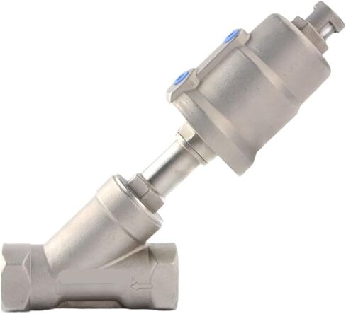 1PCS 100S0NC6 - V 3/8 1/2 3/4 1 Angle seat Valve Stainless Steel 316(G3-8,Double) in Kuwait