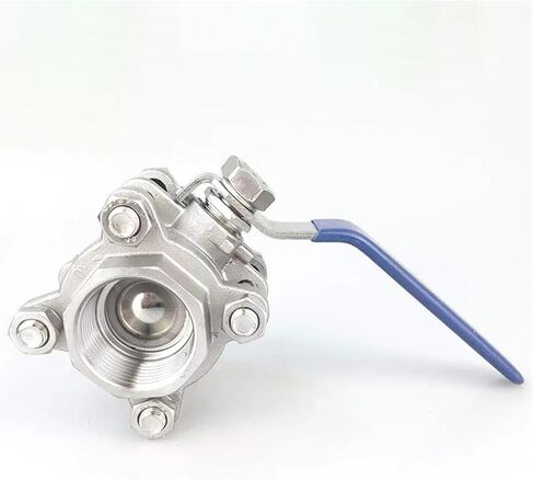 1PCS 1/2" 3/4" 1" 2" Full bore Stainless Steel Three-Piece Ball Valve high Temperature Ball Valve Internal Thread Water Switch Valve(1",SS201) in Kuwait