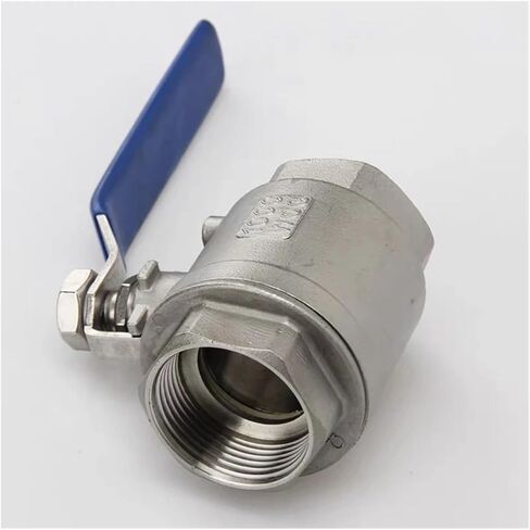 1 Piece DN8-DN50 SS304 Stainless Steel Sanitary Female 2 Piece Full bore Ball Valve with Vinyl Handle Threads(1-1/4") in Saudi Arabia