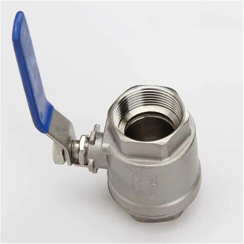 1 Piece DN8-DN50 SS304 Stainless Steel Sanitary Female 2 Piece Full bore Ball Valve with Vinyl Handle Threads(1-1/4") in Saudi Arabia