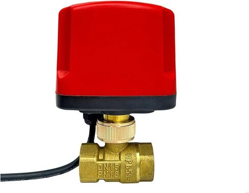 1PCS 220AC 1/2" 3/4" 1" 2" Waterproof Ball Valve 220V 12V 24V Brass Ball Valve Three-Wire or Two-Wire Brass Ball Valve(1-1/2",220AC_CR04) in Kuwait