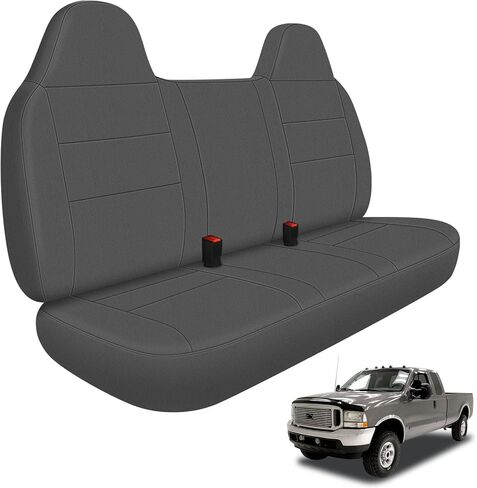 غطاء مقعد أمامي متوافق مع 1995-2010 Ford F-250/F350/F450، غطاء مقعد مبطن بالجلد والفوم مقاوم للماء in Kuwait