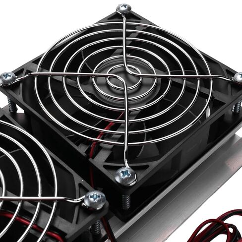 1 قطعة 200x115x8.5 مللي متر 120 واط بلتيير الحرارية التبريد أشباه الموصلات نظام التبريد عدة مروحة مزدوجة in Kuwait