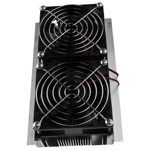 1 قطعة 200x115x8.5 مللي متر 120 واط بلتيير الحرارية التبريد أشباه الموصلات نظام التبريد عدة مروحة مزدوجة in Kuwait