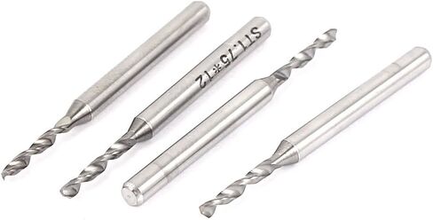 uxcell 38mm Length 1/8 Inch Shank 1.75mm Micro Carbide PCB CNC Drill Bits 4 Pcs for Cutting in Saudi Arabia