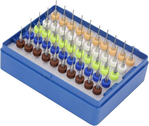 CHICIRIS Premium Carbide Micro Drill Bits Set Precision for PCB Print Circuit Board Carving 50pcs 0.5-0.9mm for DIY Enthusiasts in Kuwait