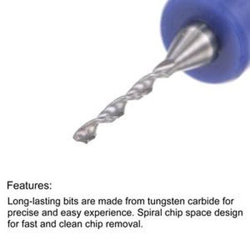 #US 1/8" Shank 1.25mm Tungsten CNC Engraving Micro PCB Drill Bits 10Pcs in Saudi Arabia