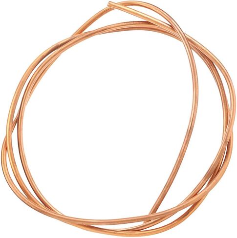 C1100 T2 أنابيب نحاسية ناعمة 6 مم OD 5 مم معرف 0.5 مم طول الجدار 2 متر للثلاجة والفريزر ومكيف الهواء ملف التبريد المرن المتين والسلس in Saudi Arabia