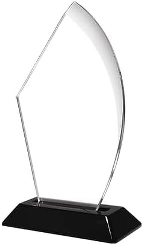 Crown Awards 7" Add Your Own Logo Corporate Award, Custom Logo Voyage Acrylic Trophy Includes Free Custom Art Design and Personalized Engraving Text in Kuwait