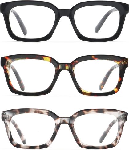 نظارات قراءة بنمط أوبرا للرجال والنساء، مربعة زرقاء اللون تحجب الضوء لقارئ الكمبيوتر in Kuwait