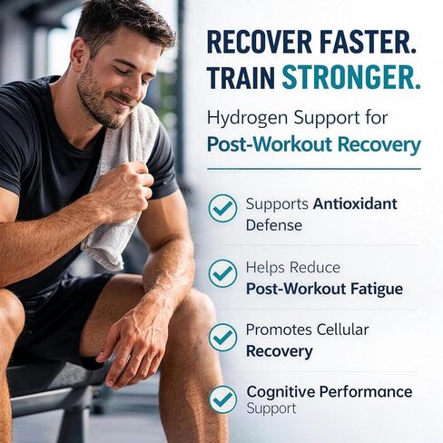 Hydrogen Water Tablets with 150 MG Magnesium,Rich in antioxidants | 12 PPM H2 Molecular Hydrogen for Fitness, Travel & Office Use, Supports Cellular Health, Recovery & Cognitive Function in Saudi Arabia