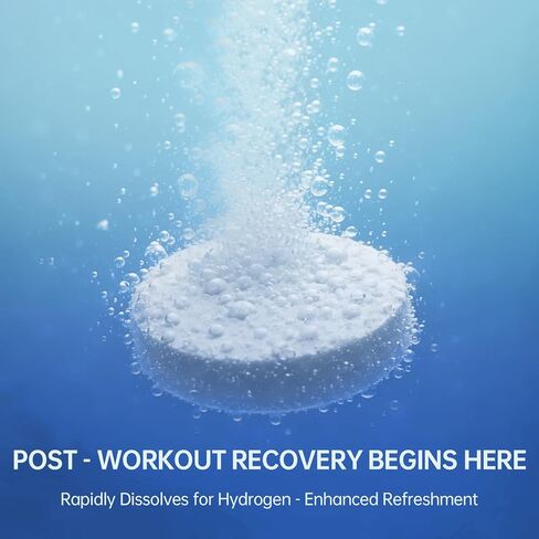 Hydrogen Water Tablets with 150 MG Magnesium,Rich in antioxidants | 12 PPM H2 Molecular Hydrogen for Fitness, Travel & Office Use, Supports Cellular Health, Recovery & Cognitive Function in Saudi Arabia