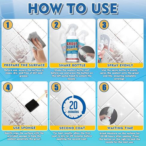 مانع تسرب الجص، مانع تسرب الجص المقاوم للماء لبلاط الدش، بخاخ مانع تسرب الجص والبلاط الشفاف، مانع تسرب الدش طويل الأمد للأرضيات والحمام والحجر والرخام والداخل والخارج (200 مل) in Kuwait