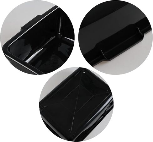 22 L Plastic Commercial Bus Tote Box, 4 Pack Large Food Service Bus Tub, Black Utility Bus Box in Saudi Arabia