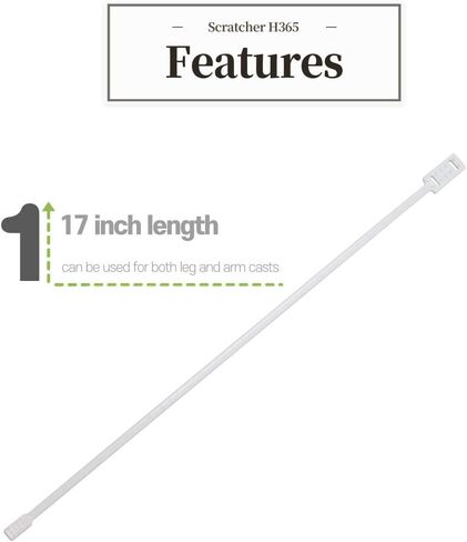 خدش الحكة ومطهر منظف للحكة وتنظيف الأذرع والساقين المغطاة بالصب من الحكة، تتضمن 2 عصا in Kuwait