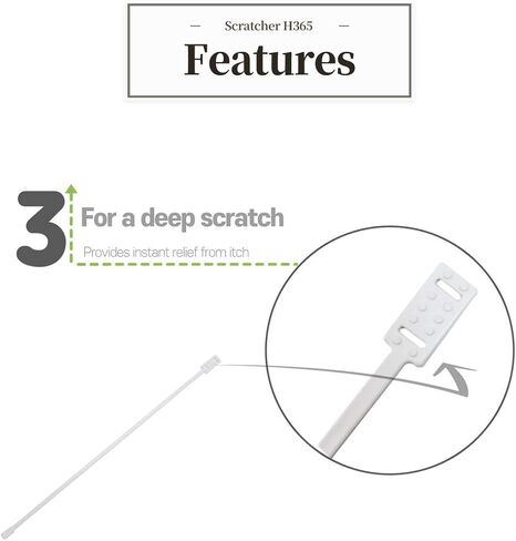 خدش الحكة ومطهر منظف للحكة وتنظيف الأذرع والساقين المغطاة بالصب من الحكة، تتضمن 2 عصا in Kuwait