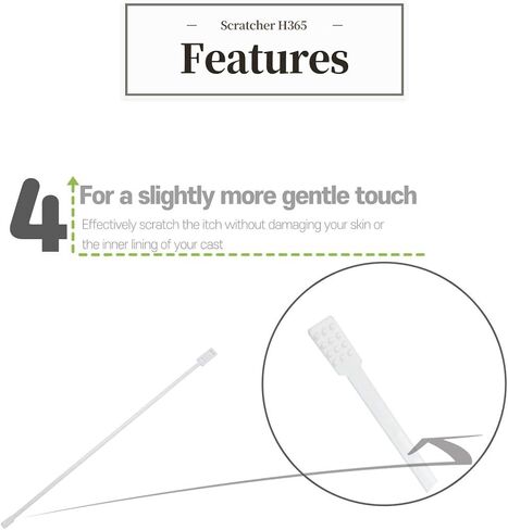 خدش الحكة ومطهر منظف للحكة وتنظيف الأذرع والساقين المغطاة بالصب من الحكة، تتضمن 2 عصا in Kuwait