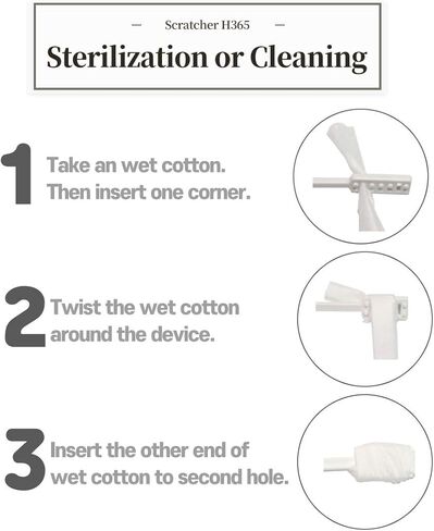 خدش الحكة ومطهر منظف للحكة وتنظيف الأذرع والساقين المغطاة بالصب من الحكة، تتضمن 2 عصا in Kuwait