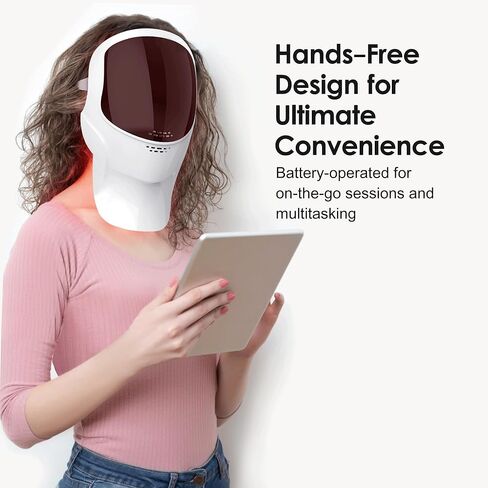 Led Light Therapy Mask Led Fack Mask Light Therapy for Face and Neck, 7 Modes Red Light Therapy Mask for Wonem & Men Rechageable Skin Care Mask for Home Use Working Travel Yoga in Saudi Arabia